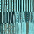 thumbnail image 1 of Ahgly Company Indoor Square Southwestern Light Blue Country Area Rugs, 3' Square, 1 of 4