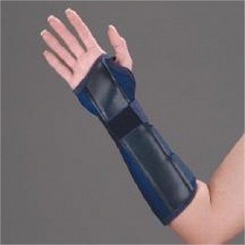 Deroyal Canvas Wrist/Forearm Splint Wrist Splint, Blue, Right, Ped