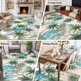 thumbnail image 6 of 5x8 Washable Area Rug, Summer Palm Tree Non-Slip Large Rectangle Rug for Living Room Dining Room, Vintage Green Coconut Tree Botanical Tropical Leaf Indoor Floor Mat for Home Decor, 6 of 9