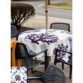 thumbnail image 5 of Outdoor Tablecloths with Umbrella Hole & Zipper, Seahorse Coral Coastal 54x54 Inch Square Tablecloths, Nautical Summer Beach Ocean Sea Waterproof Table Cloth, Patio/Pool/Picnic Table Covers, 5 of 8