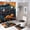 Color-1, variant on Neon Offroad Jeep Forest Shower Curtain Set 4PCs with Hooks Waterproof Bathroom Toilet Mat Lid Decor