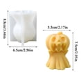 thumbnail image 3 of Diy Candle Mold for Home Use, Pumpkin Candle and Ghost Candle Craft Mold, Halloween Home Decor Supply, Candle Molds for Candle Making, Easy to Demold Silicone Mold for Making, 3 of 6