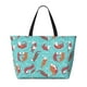 thumbnail image 2 of Fotbe Sea Otters Family In Blue Water Bolsa de Viaje para Playa - Resistente al Agua, Bolsa Tote de Gran Capacidad y Ligera con 7 Bolsillos para Mujeres y Hombres, 2 of 7