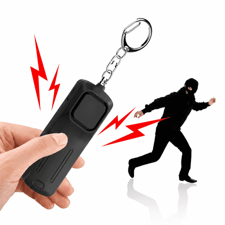 130dB Personal Alarm Keychain, USB Rechargeable Safety Alarm with LED Flashlight, Pull-Pin Emergency Alert for Women, Men, Kids, Seniors, Students and Outdoor Use