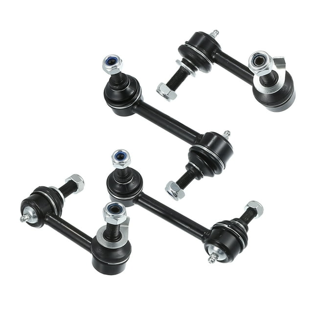 Unique Bargains 4 Pcs Front Rear Sway Bar Links for INFINITI G35 2003 for INFINITI G35 2004-2006 RWD ONLY Black