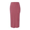 thumbnail image 5 of SRZYMJ Women's Cable Knit Long Skirt 2 Piece Outfit Oversized Pullover Sweater Top and Long Pencil Skirt Sets, 5 of 5