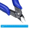 thumbnail image 4 of Uxcell Wire Cutter Flush Cutter Side Nipper Mini Diagonal Cutting Plier Wire Snip, Blue 2 Pack, 4 of 5