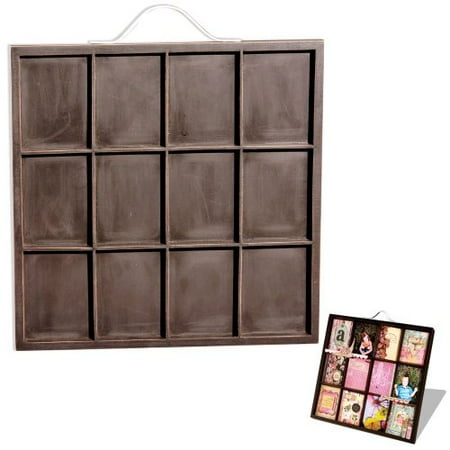 7 Gypsies 12-Inch by 12-Inch Artist Painters Tray, Black Multi-Colored
