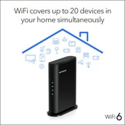 NETGEAR WiFi 6 Router (RAX9) – Security Features, AX1800 Wireless Speed (Up to 1.8 Gbps) - Covers up to 1,500 sq. ft., 20 Devices