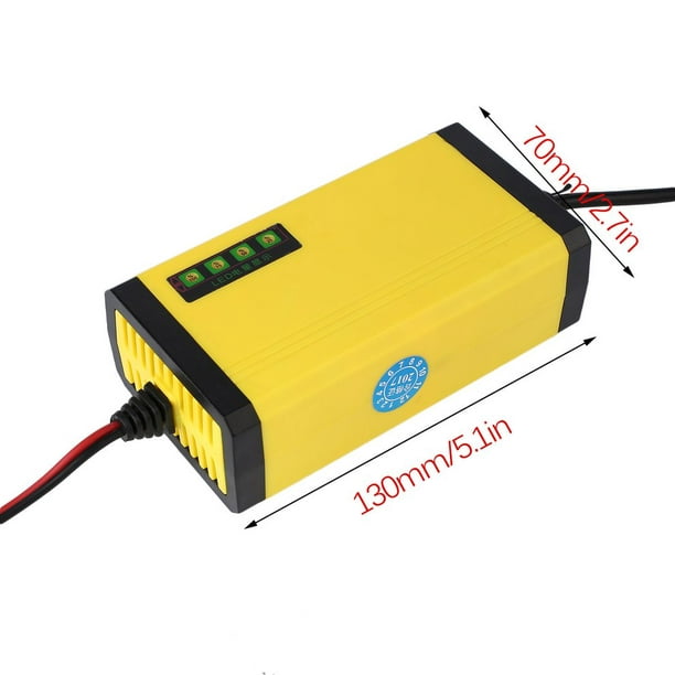 Chargeur de batterie automobile 6V 12V Appareil de charge Portable Batterie  Véhicule Affichage LED
