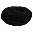 thumbnail image 3 of Bessie and Barnie Signature Black Puma Luxury Extra Plush Faux Fur Bagel Pet/ Dog Bed, 3 of 7
