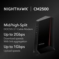 thumbnail image 2 of Módem por cable NETGEAR Nighthawk DOCSIS 3.1 CM2500 2 Gbps, 2 of 9