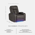 thumbnail image 3 of Signature Design by Ashley Feazada Gray Power Recliner, 3 of 20
