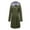 Army Green, variant on Babysbule Winter Jackets for Women Women’s Solid Rain Jacket Outdoor Jackets Waterproof Hooded Raincoat Windproof