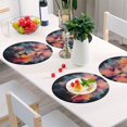 thumbnail image 5 of Round Placemats Plate Mats 15 Inch Non-Slip Heat Resistant Washable PVC Set Table Decoration for Kitchen Dining Lion's Head, 5 of 5