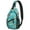 Blue, variant on Boho Tie Dye Sling Backpack for Women Men, Retro Style Lightweight Crossbody Bag with Multicolor Watercolor Rainbow Tie Dye and Hippie Aesthetic