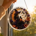 thumbnail image 3 of Acrylic Jigsaw Puzzle Suncatcher Halloween Decor, Window Hanging Sun Catcher Ornament, Halloween Witch Puzzle Suncatcher for Window Hanging Art Decor, 3 of 4