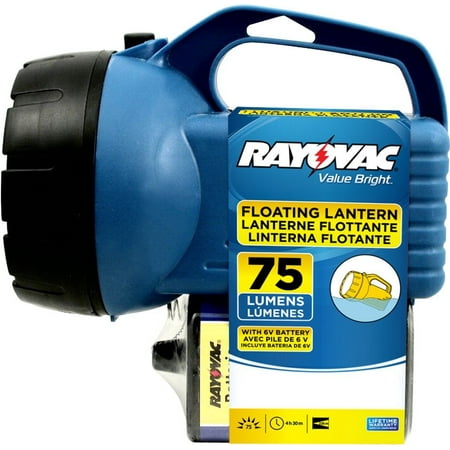 Beam Long Range - Value Bright 75 Lumen Floating Lantern with 6V Battery (EFL6V-BA), Long range beam By Rayovac
