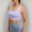 Light Violet, variant on Women U Neck Sports Bra Wirefree Padded Workout Crop Tank Top Wide Strap Seamless High Stretch Yoga Push Up Bra for Gym Running Full Coverage Supportive Minimizer T-Shirt Bra Yellow S