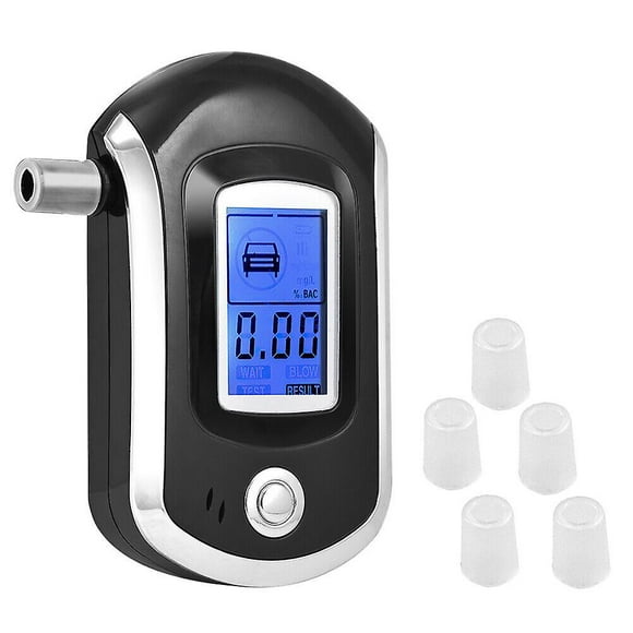 Lcd Police Digital Breath Alcohol Analyzer Tester Breathalyzer Test Detector