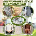 thumbnail image 6 of Green Bracelet Lucky Wealth Bracelets Feng Shui Lucky Charm Bracelet for Green Stone Beads Triple Protection Bracelet for Good Fortune, Lucky and Wealth, 6 of 7