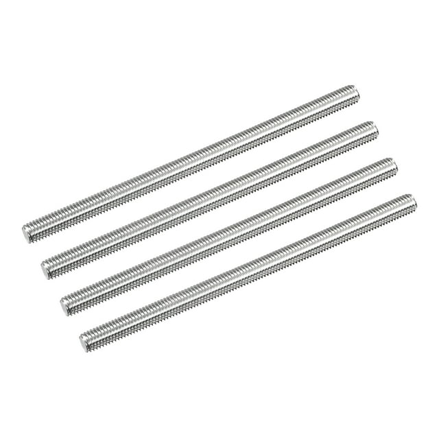 Unique Bargains Fully Threaded Rod M8 x 140mm 1.25mm Thread Pitch 304 Stainless Steel Right Hand Threaded Rods Bar Studs 4 Pack
