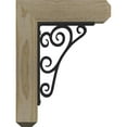 thumbnail image 3 of 4"W x 9 1/2"D x 12"H Tristan Craftsman Ironcrest Rough Sawn Bracket, Douglas Fir (2"W x 5 1/2"D x 8"H Iron Bracket), 3 of 5
