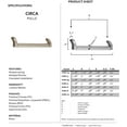 thumbnail image 2 of Alno A260-15-PN Circa 1-1/2 Inch Cabinet Pull Polished Nickel, 2 of 2