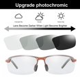 thumbnail image 3 of Gafas de sol YIMI fotocromáticas con montura marrón polarizada, 3 of 6