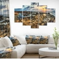thumbnail image 1 of Rocky African Seashore Panorama - Oversized Beach Canvas Artwork, 1 of 3