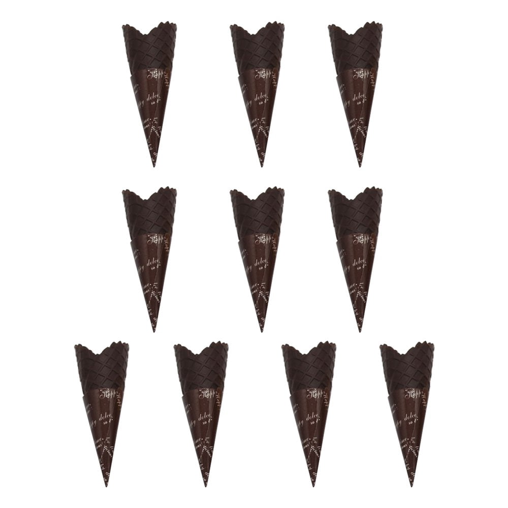 10Pcs Simulation Crème Glacée Empilable Réaliste PVC DIY Embellissements Miniature Crème Glacée Cône Partie Favorise