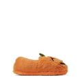 thumbnail image 2 of Dearfoams Cozy Comfort Halloween Unisex Pumpkin Closed Back Slippers, 2 of 6