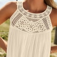 thumbnail image 4 of Staron Liquidation Robes d'Été Décontractées pour Femmes en Chiffon Sans Manches Col Licou Mini Robes Décontractées Ajourées en Ligne pour Vacances, 4 of 6