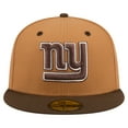 thumbnail image 2 of Men's New Era  Light Brown/Dark Brown New York Giants Two-Tone Walnut 59FIFTY Fitted Hat, 2 of 5
