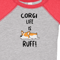 thumbnail image 4 of Inktastic Corgi Life is Rough Boys or Girls Baby Bodysuit, 4 of 5
