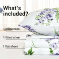 thumbnail image 4 of Hitime 3PC Deep Pocket Twin Sheet Set Fit 14", Breathable Microfiber Super Soft Twin Size Sheet Set, Luxury Hotel Style Home Decor Twin Bed Sheet Set, Gift for Women, Men, 4 of 8