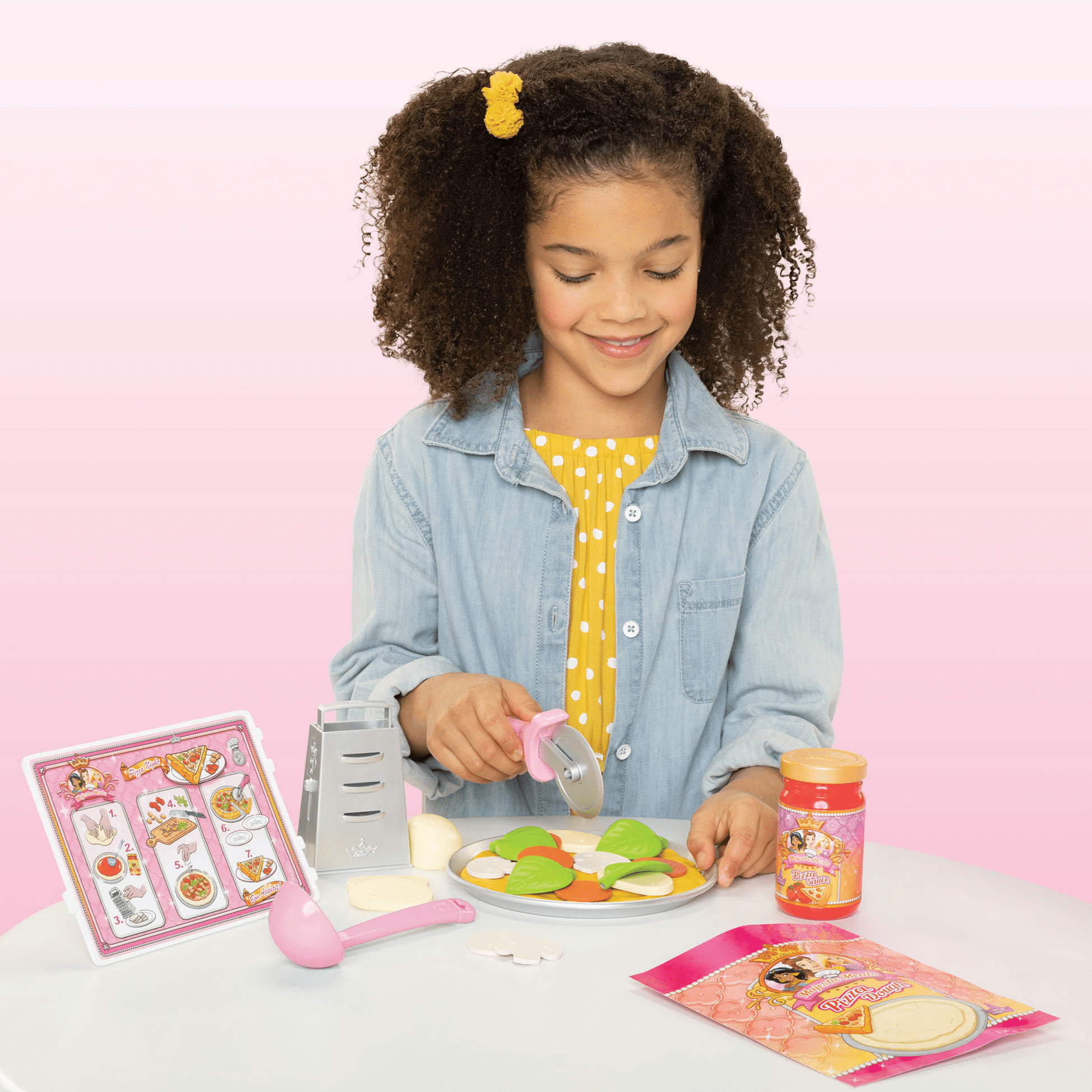Disney Princess Majestic Meals Pizza Night Pretend Food Play Meal Kit  (图2)