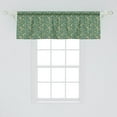 thumbnail image 2 of Ambesonne Biker Window Valance, Bicycles and Related Objets, 42" x 18", Teal and Pale Orange, 2 of 3