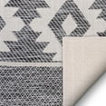 thumbnail image 3 of Well Woven Povie Grey Southwestern Flatweave Diamond Medallion Pattern Area Rug, 3 of 6