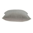 thumbnail image 4 of 18" x 7" x 18" Transitional Gray Solid Pillow Cover With Poly Insert, 4 of 4