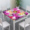 thumbnail image 3 of Square Tablecloth with Elastic Edges 34 * 34 Inch Pioneer Waterproof Flower Power Table Cover Washable Indoor and Outdoor for Party Kitchen Dinner Banquet Patio Picnic, 3 of 6