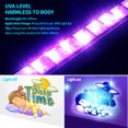 thumbnail image 3 of Ontesik 48W LED Black Light Bar, Light up 28x28ft Area Halloween Flood Blacklight, Home Wall Decorations Fluorescent Party for Christmas Blacklight Party Birthday Wedding4pack, 3 of 7