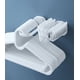 thumbnail image 2 of Perchero de almacenamiento, organizador de almacenamiento sin perforaciones de viscosa, gancho plegable para ropa para el hogar, balcón, 4 piezas (blanco) brillar Electrónica, 2 of 5