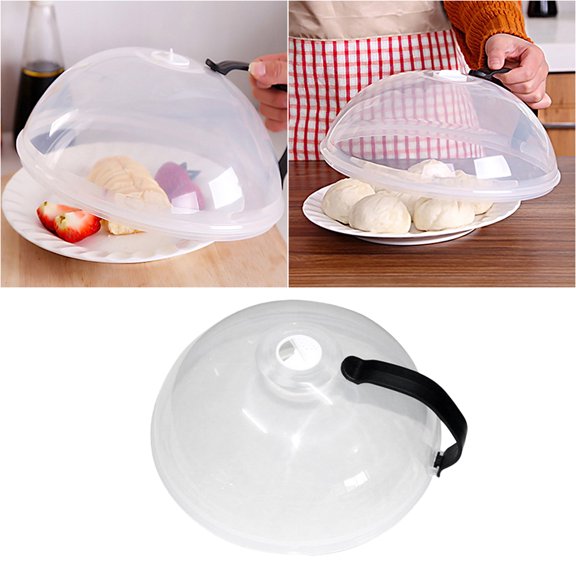 KAKOWELY 1Pack Splatter Proof Microwave Cover for Food Preservation with Portable Handle
