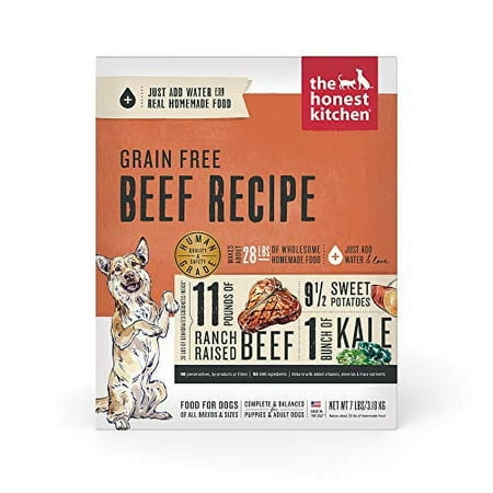 UPC: 0850012047216 | The Honest Kitchen Dehydrated Grain Free Beef Dog Food Recipe 7 lb Box