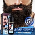 thumbnail image 3 of Tinte para barba para hombres, marrón oscuro, champú 3 en 1 para barba y cabello, cubre rápidamente las canas, larga duración., 3 of 5