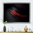 thumbnail image 3 of Designart 'Beautiful Black Skin Female Eye With Red Diamonds' Modern Framed Art Print, 3 of 4