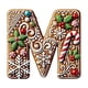 thumbnail image 2 of Seyotauo 26 Gingerbread Alphabet Letter Ornaments, Christmas A to Z Letters - Xmas Tree Hanging Ornaments for DIY Crafts, 2 of 4