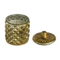 thumbnail image 2 of A & B Home Diamond Textured Soy Wax Candle With Bronze Antique Mercury 77630, 2 of 2