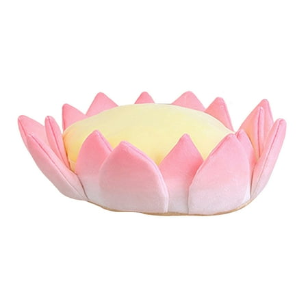 

Xinwanna Lotus Throne Wide Applications Anti-Fade Anti-Deformed Breathable Soft Touch Home Decoration Gift Plush Material Lotus Cushion Home Supplies (1pc 40cm)